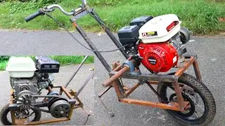5 hp इंजन से बना खरपतवार हटाने का देसी जुगाड़ #jugad #kheti #khetibadi 