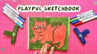 breakthrough in mixed media - sketchbook tour - acrylics and gansai tambi