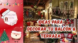 IDEAS PARA DECORAR TU BALC&Oacute;N & TERRAZA #navidad #ideas #tendencias #moda #decoracion #christmas