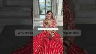 The bride's reaction will always be our favorite part 🥹🤍 #bridalmakeupartist #desibrides #mua