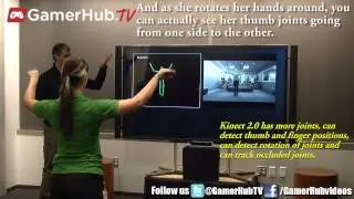 GamerHub.TV New Kinect 2.0 for Xbox One Demo with captions At Microsoft Headquarters