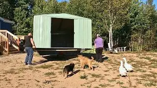 How We Moved an Arrow Shed By Hand | Arrow 10x14 Metal Shed Move