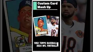 1952 Topps Meets 2024 NFL 🔥 Custom Caleb Williams Football Card