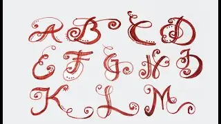 Fancy Letters | Letters  Alphabets | How To Draw  Swirled Letters
