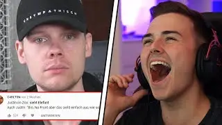 NoHandGaming REAGIERT auf UnsympathischTV - SASCHA LIEST KOMMENTARE | Team Benji