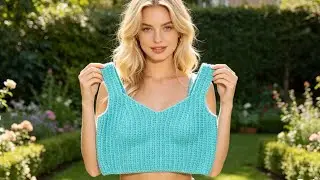 Cropped em crochê c/ 1 novelo Classic Pull (1/2) #professoraelisacroche #semprecirculo #crochet