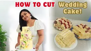 How to Cut a 3-Tier Wedding Cake (8