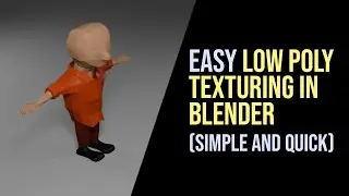 Low Poly Texturing in blender 4.3 quick start guide