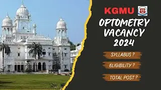 KGMU optometry new vacancy 2024 #optometry #kgmuoptometry #paramedical