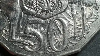 Australia error double strike or die degradation 50 cent coins 2006 2007