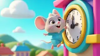 Tick-Tock Dash! The Mouse Tries to Beat the Clock Tower Time 🐭⏰ | Kids Learning Song