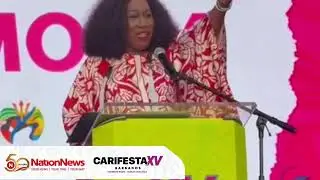 Nation Entertainment: Carol Roberts delivers opening remarks at CARIFESTA XV