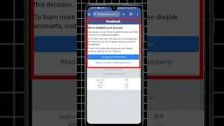 We Disabled Your Account Facebook Facebook Disabled Account Recovery 2025 🔥🔥#ytshorts