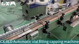 CX-XLD Automatic glass vial filling stoppering capping machine #vialfillingmachine #vialfiller