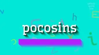 POCOSINS - How to pronounce Pocosins?