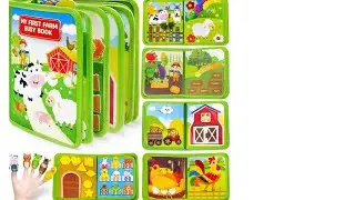 Gagule Busy Book for Toddlers 1-3, Montessori Toys for 1 2 Year Old Boy Girl Birthday Gifts