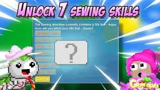 Unlock 7 Sewing Skills + Voice Guide - Step By Step 2021 | GROWTOPIA
