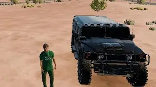 Seeing how good my suspension is on my hummer H1-car parking 2