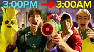 FORTNITE Jonsey and Peely TAKE OVER College HALLOWEEN Parties!!!