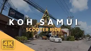 Riding Scooter in Thailand Koh Samui 4k