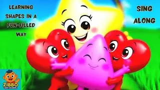 Learn shapes in happy way | Dancing | Learn Shapes Circle, Square & more | Early Learning |  Rhymes