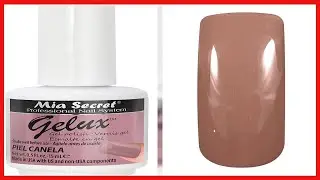 Mia Secret Gelux Soak-off gel nail polish color Piel Canela - Gel polish cured with nail lamp