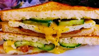 5 minutes, 5 ingredients, breakfast is ready | Sandwich recipe🍞🍳 | my food action 