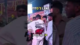 TITO'S LANE #bagabeach #goa #nightlife #party #club #music #youtubeshorts #trending @Goa-ke-Rang