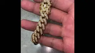 10ct Vs Diamond Buss Down Cuban Link Bracelet 110 Grams