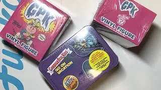 Garbage Pail Kids stickers and figure