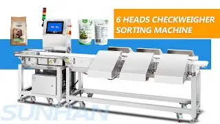 How To Use Automatic 6 Heads Dynamic Real-time Scale Weighing Rejector Checkweigher Sorting Machine