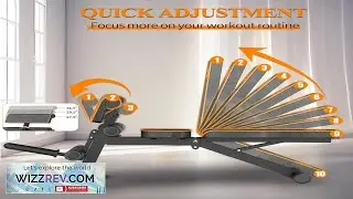 Adjustable Weight Bench Multi function Preacher Curl Bench for Home Gym Foldable Leg