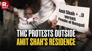 BREAKING: Bengal CM Mamata Banerjee's Party, TMC, Holds Protest Outside HM Amit Shah's Home