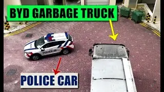 BYD Electric Garbage Truck with Police Car