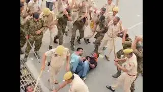 Viral video of jodhpur rape case protest | police lathi charge |