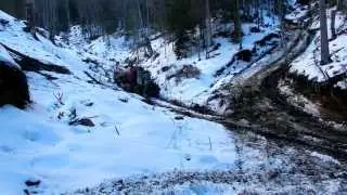 Exploatare forestiera in Romania cu masina combi Noe NF210-6R