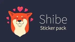 Shibe Sticker pack for iMessage