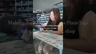 Making American Airlines A330 PlaneTags in our Torrance, CA shop | Gifts for aviation fans