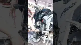 TVS apache rtr 160 4v chain sprocket change #agrabikemechanic #agra #shorts