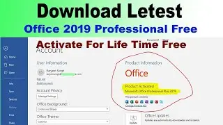 How To Download Latest MS Office 2019 & Activate for Lifetime free in Hindi #My_-OnlineSupport