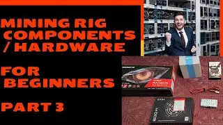 Mining Rig Parts / pieces for beginners - part 3 - Noob Guide for Crypto Miners #Shorts