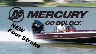 Mercury 200hp PRO XS four stroke V-8 on a Falcon F195 first run