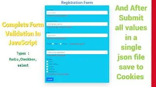 JavaScript Registration Form Validation Tutorial In Hindi using HTML And Bootstrap 5