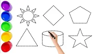 Fun Learning with Colors:Names of 2d shapes and colours Explained