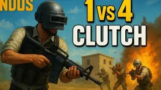 Unbelievable 1 v 4 clutch in indus BR op moment 😱 @IndusGame 