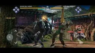 Fighting for 100 seconds with sleeping Knight -Shadow fight 3