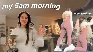 my productive 5am morning routine (vlogmas day 21)