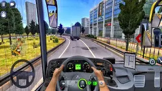 Mercedes Benz 59 Seater Super High Deck Coach Bus Driving - Bus Simulator Ultimate Android Gameplay