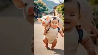 Baby @The HappyToons # #comedy #baby #shorts @MashaBearEN