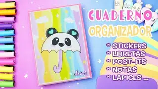 Cuaderno Organizador - Folder para Stickers Notas Libretas Post-its Marcadores | Manualidades aPasos